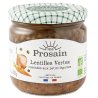 Lentilles vertes bio cuisinées aux petits légumes
