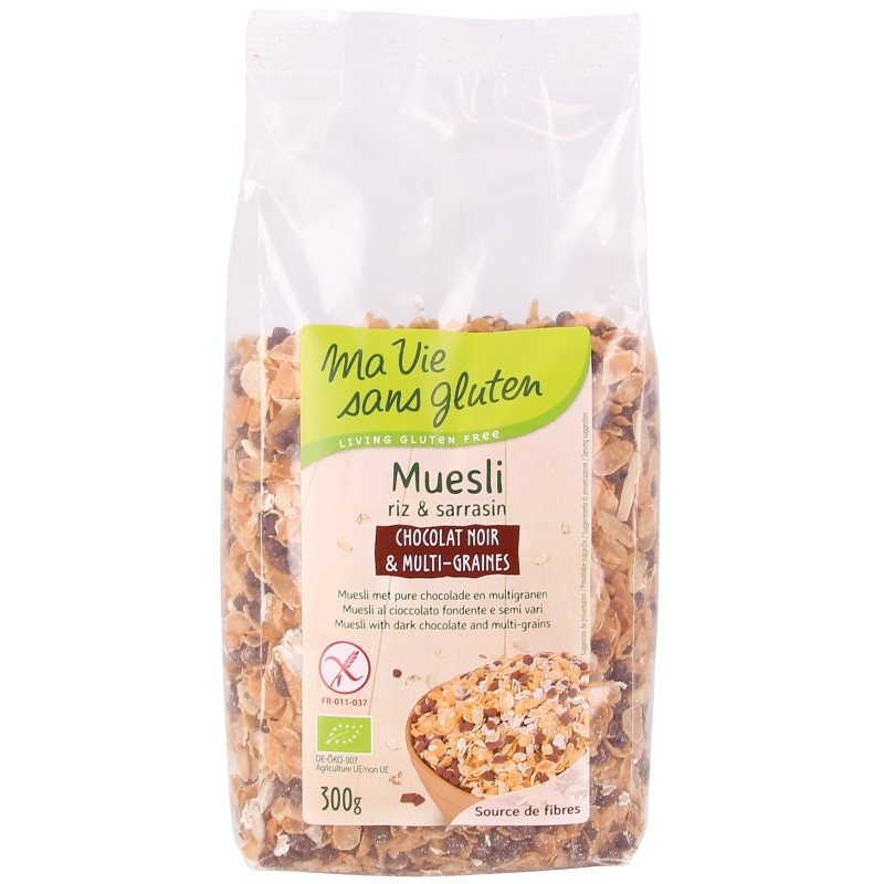 Muesli Chocolat Noir & Multi-Graines Sans Gluten