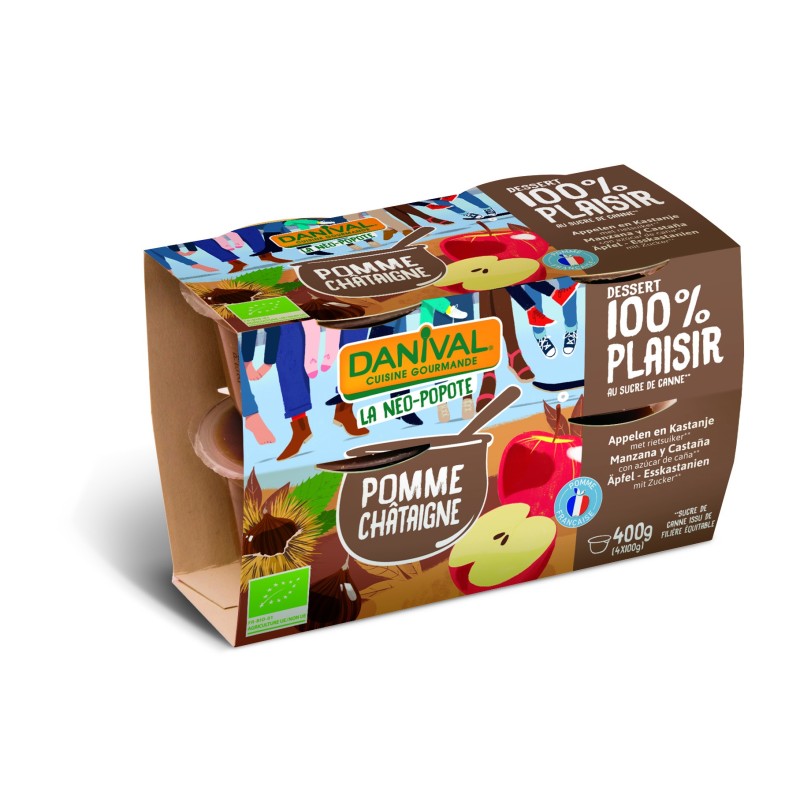 Purée 100% Plaisir Pomme Châtaigne