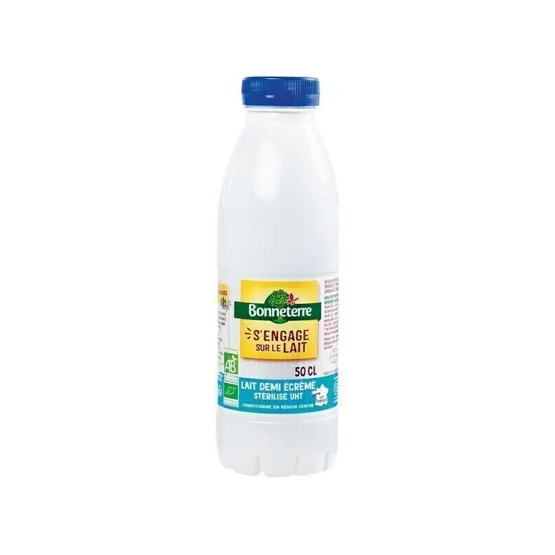 Lait Stérilisé UHT Demi-Ecrémé