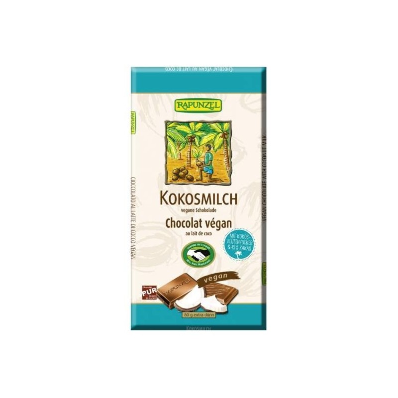 Chocolat Lait Sucre De Coco 80G 
