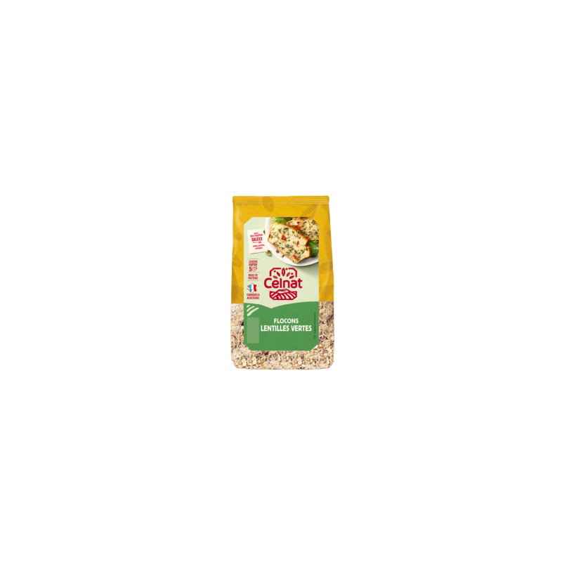 FLOCONS DE LENTILLES VERTES 350G