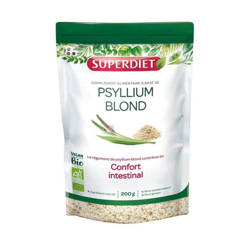 Teguments De Psyllium Bio 200Gr SUPER DIET