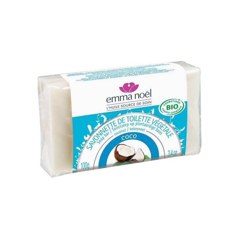 Savonnette Vegetale Coco Bio 100G Emma Noël