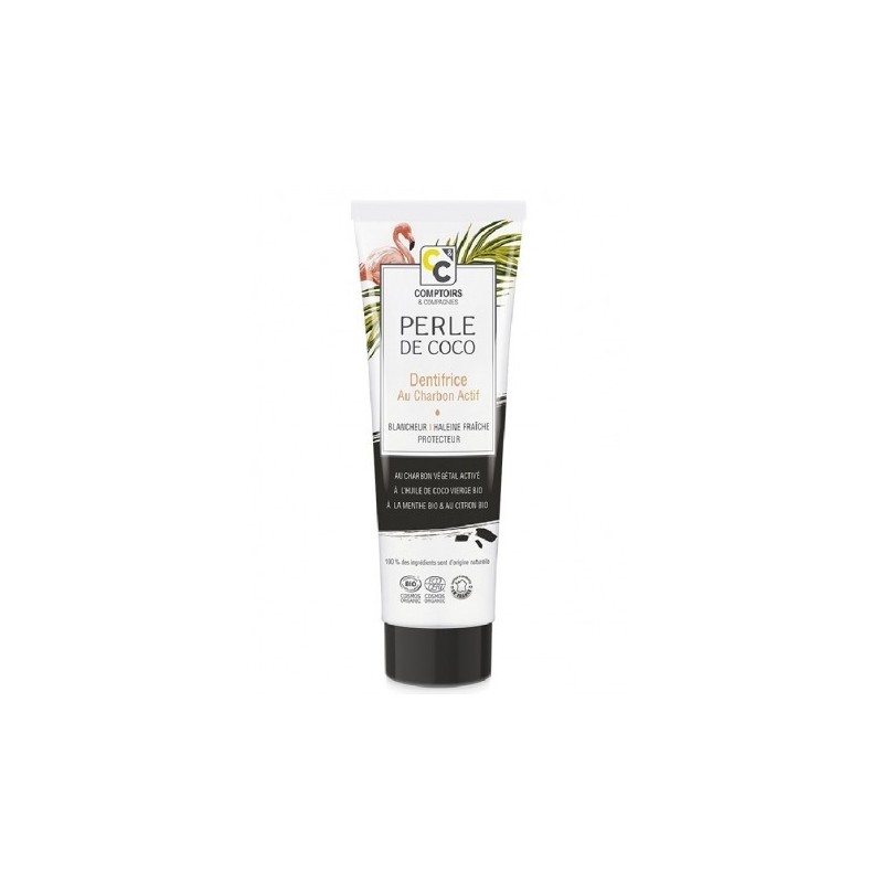 Dentrifrice Charbon Actif Coco Menthe Citron 75Ml COMPTOIRS ET COMP...