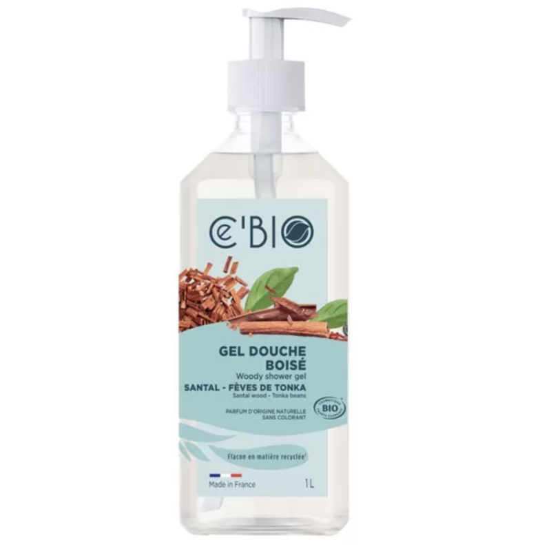 Gel Douche Santal Et Feves De Tonka 1L Ce'Bio