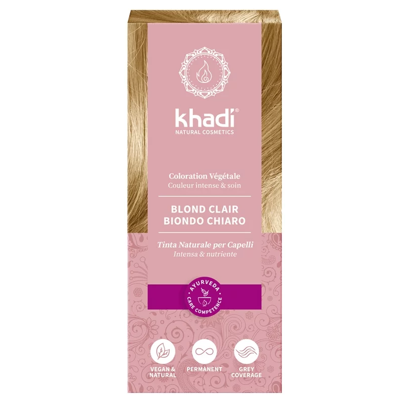 Coloration Végétale Blond Clair - 100 G Khadi