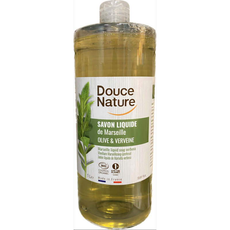 Savon Liquide Marseille Verveine 1L Douce nature