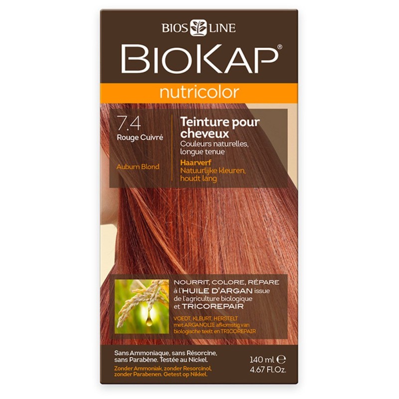 Nutricolor 7.4 Rouge Cuivre 140Ml BioKap