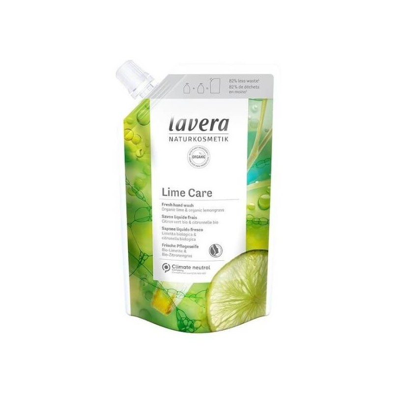Recharge Savon Liquide Mains Citron Vert Citronnelle 500Ml Lavera