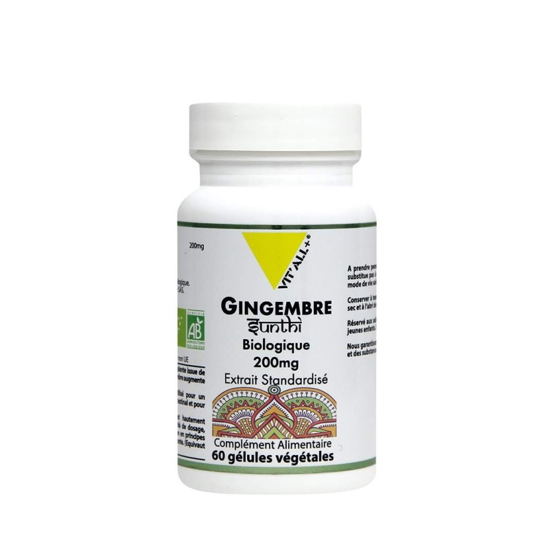 Gingembre Bio 200Mg 60Gel VITALL +