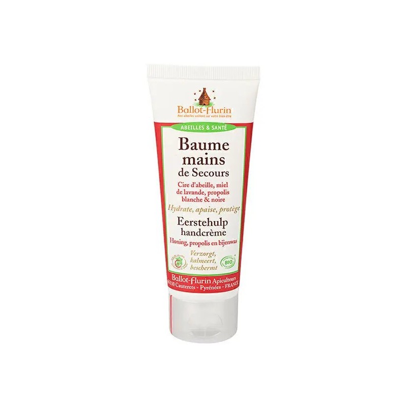 Baume Mains De Secours Bio - Tube 75 Ml Ballot-Flurin