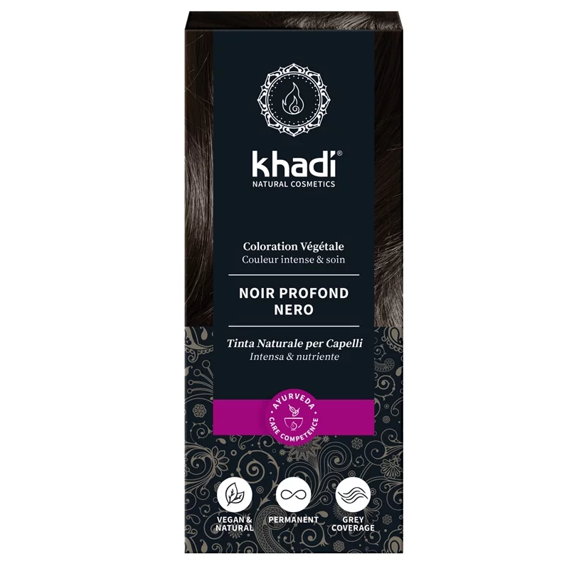 Teinture Aux Plantes Noir 100 Gr Khadi