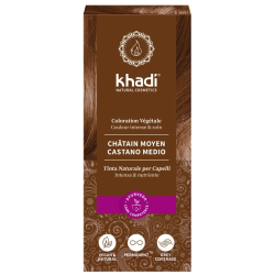 Coloration Végétale Chatain Moyen - 100 G Khadi