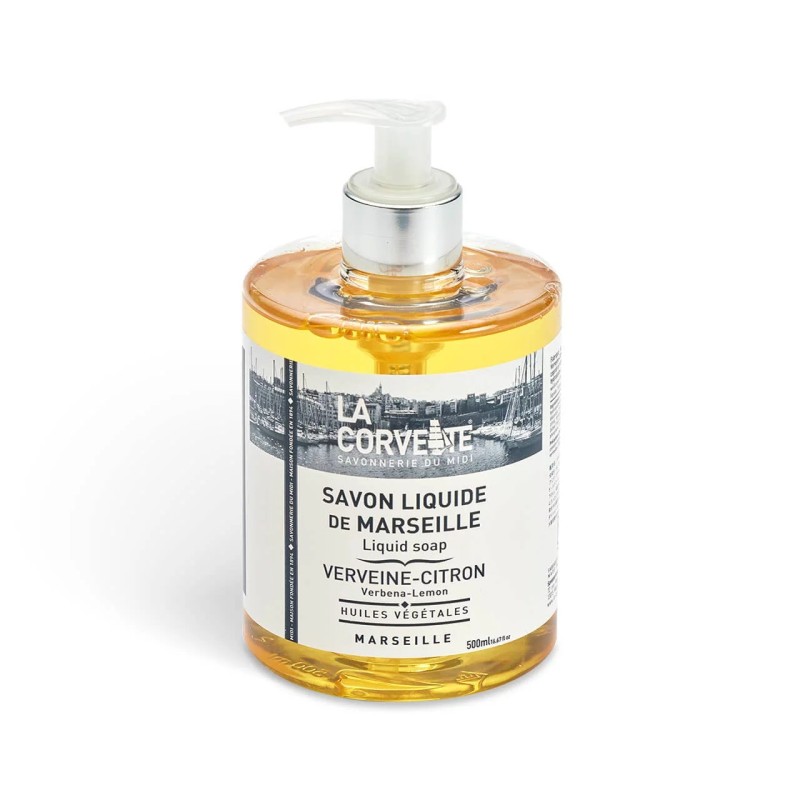 Savon Liquide De Marseille Verveine-Citron 500Ml LA CORVETTE