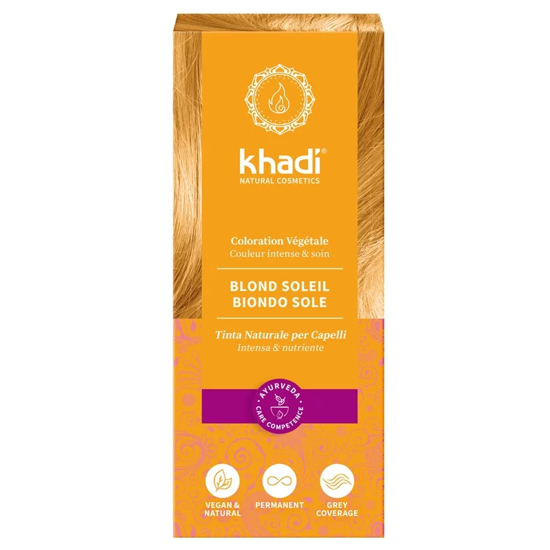 Coloration Végétale Blond Soleil - 100 G Khadi