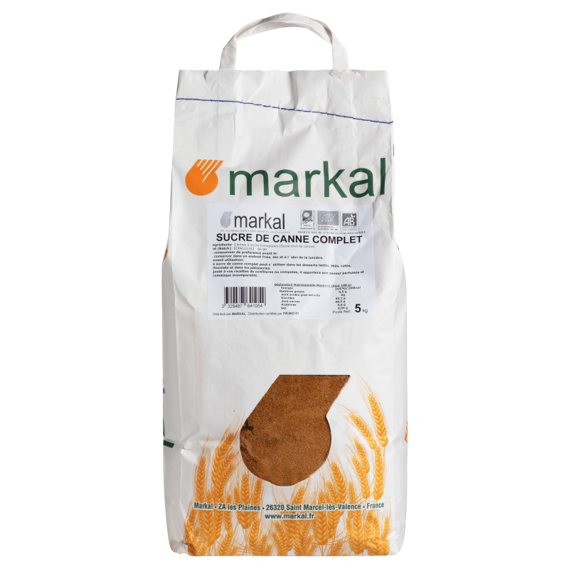 Sucre Complet Canne 5 Kg Markal
