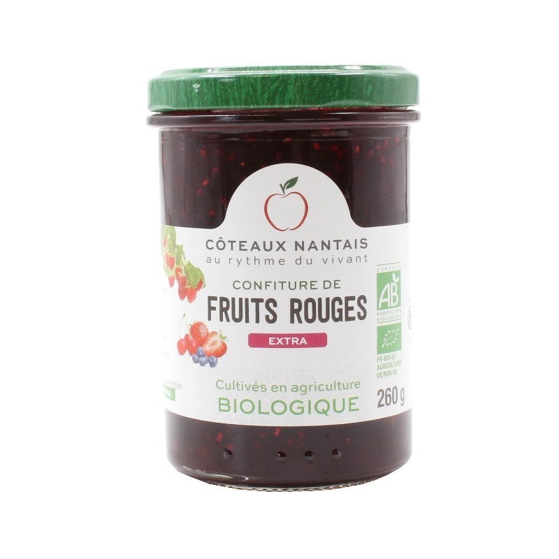 Confiture De Fruits Rouges Extra 260Gr Côteaux Nantais