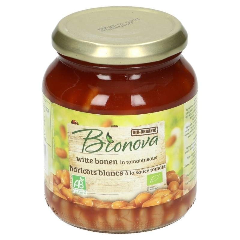 Haricots Blancs Sauce Tomate 340G BIONOVA