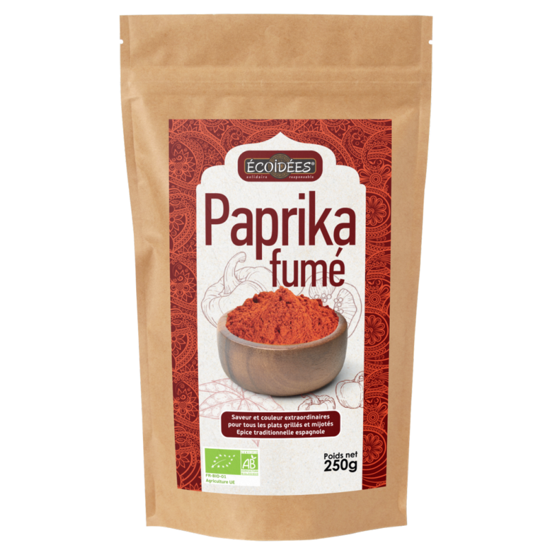 Paprika Fumé En Poudre 250G Ecoidées