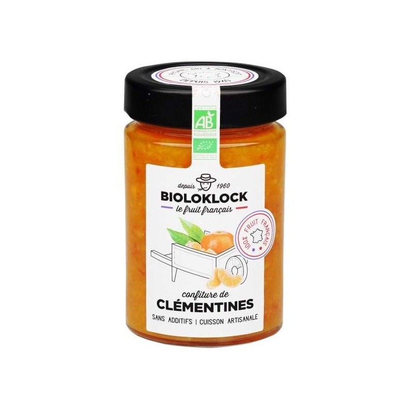 Confiture Clementine De Corse 230G BIOLO'KLOCK