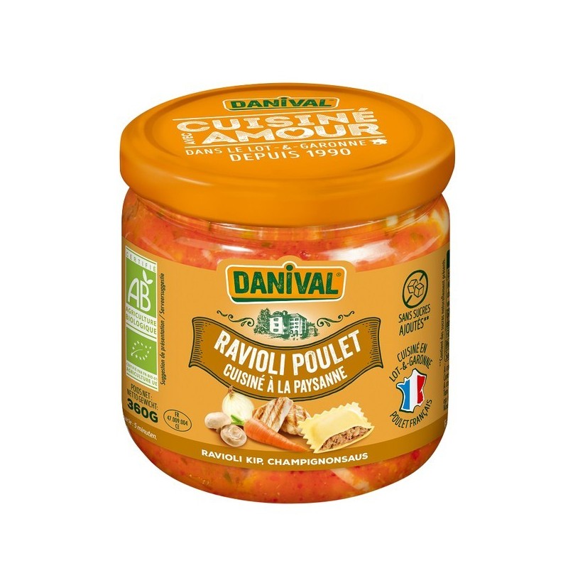 Ravioli Au Poulet 360G Danival