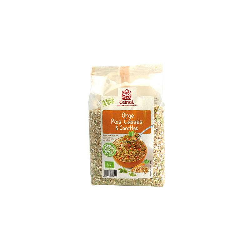 Melange Orge Pois Casses Carottes 500G Celnat