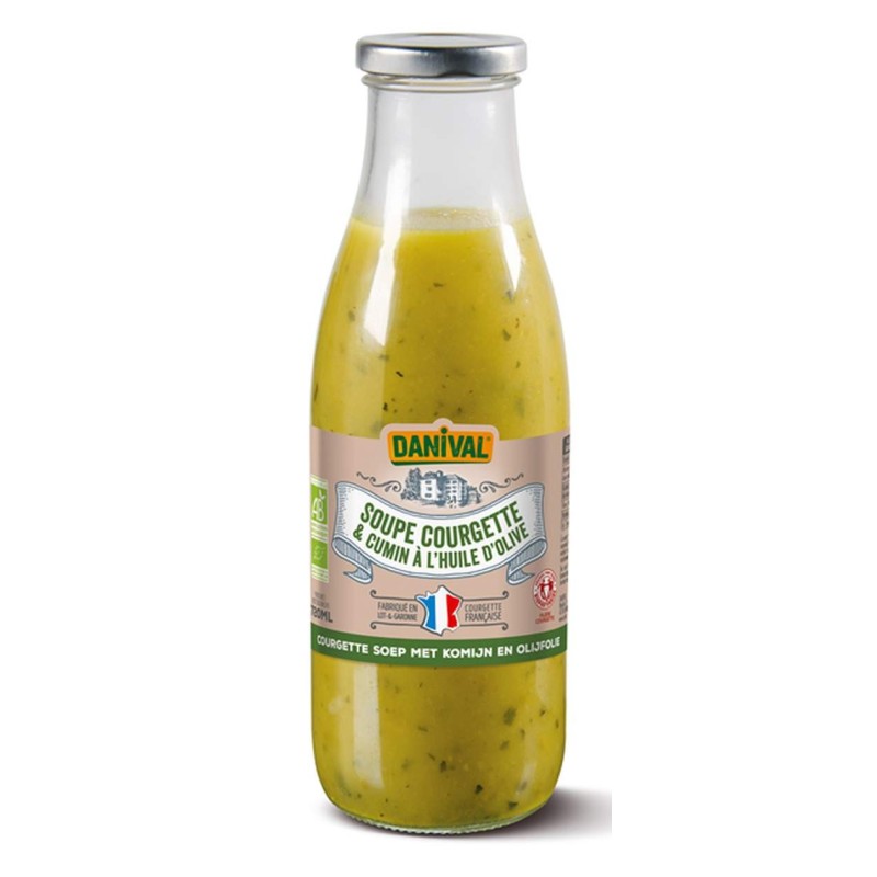 Soupe De Courgettes Cumin Huile Olive 72Cl Danival