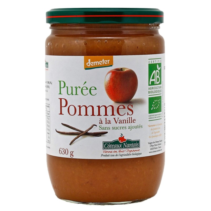 Puree De Pommes Vanille 630G Côteaux Nantais