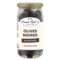 Olives Noires Au Naturel 250G Emile Noël