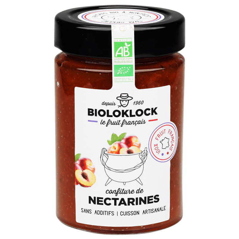 Confiture Nectarine France 230G BIOLO'KLOCK
