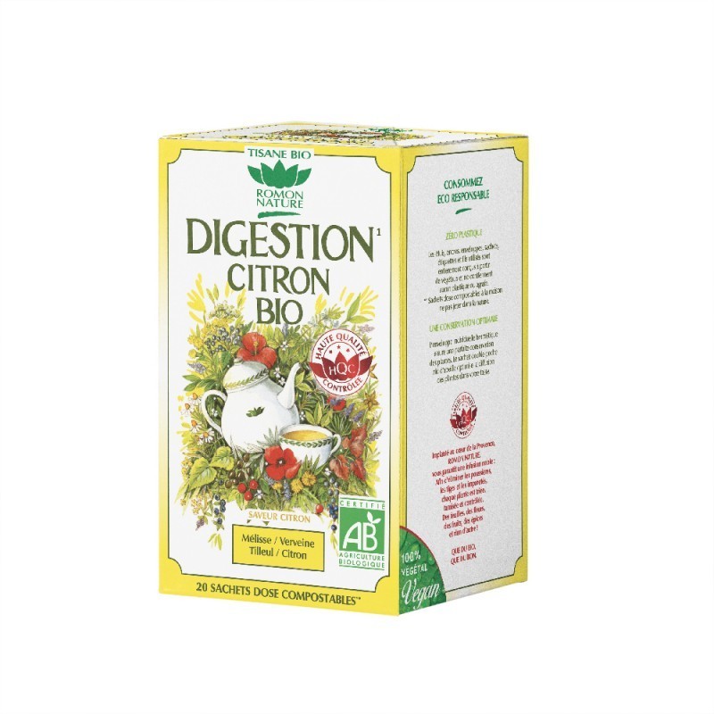 Digestion Citron 36G 20 Sachets ROMON NATURE / PLANTASIA