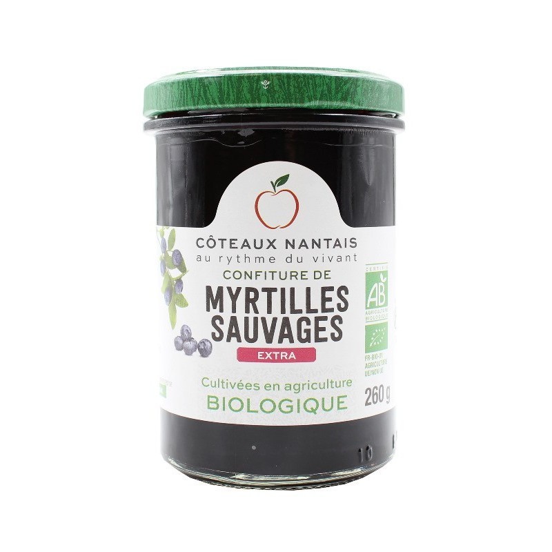Confiture De Myrtille Extra 260Gr Côteaux Nantais