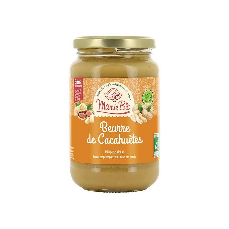 Mon Beurre De Cacahuetes Vegan 350G MAMIBIO