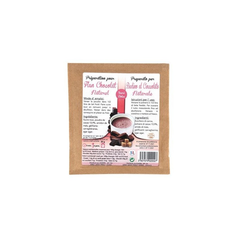 Flan Chocolat Sucre 40G FRANCE DELICE