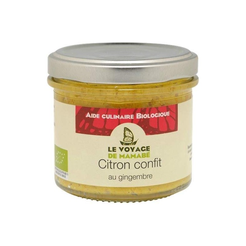 Citron Confit Au Gingembre 105G VOYAGE DE MAMABE