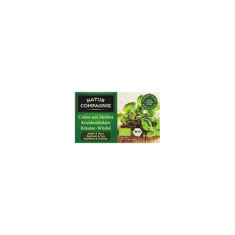 Cubes Basilic Thym 80G NATURE COMPAGNIE