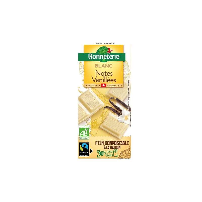Chocolat Blanc 80G Bonneterre