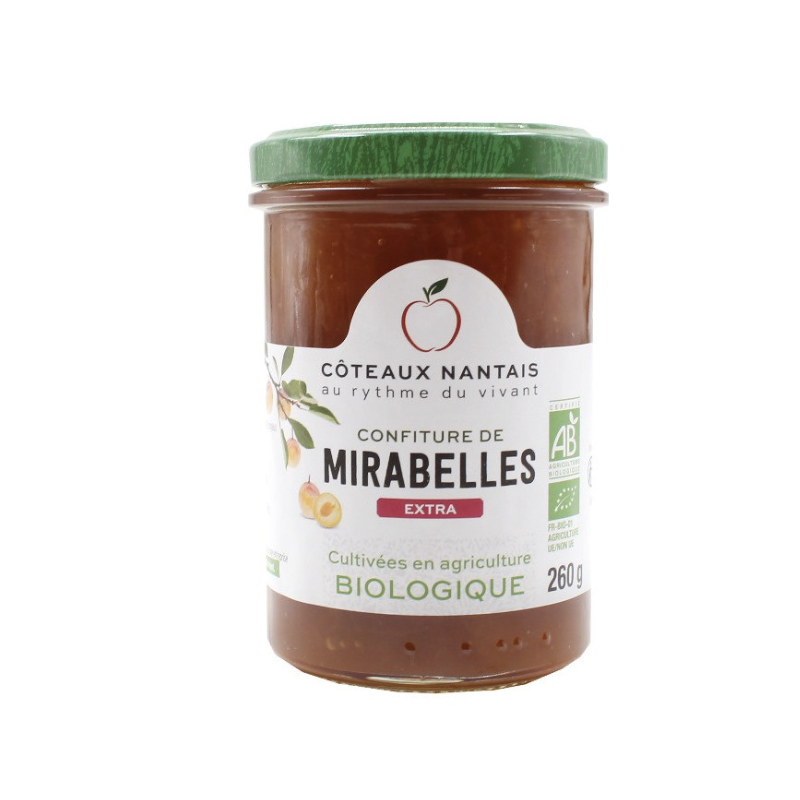 Confiture Mirabelles Extra 260Gr Côteaux Nantais