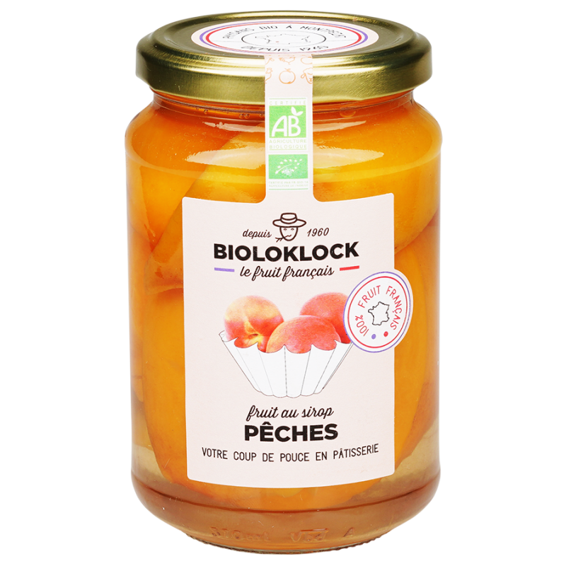 Peches Au Sirop 350G BIOLO'KLOCK