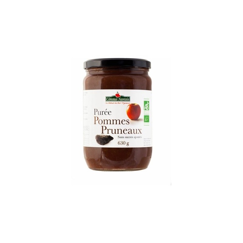 Puree Pomme Pruneau Sans Sucre 630G Côteaux Nantais