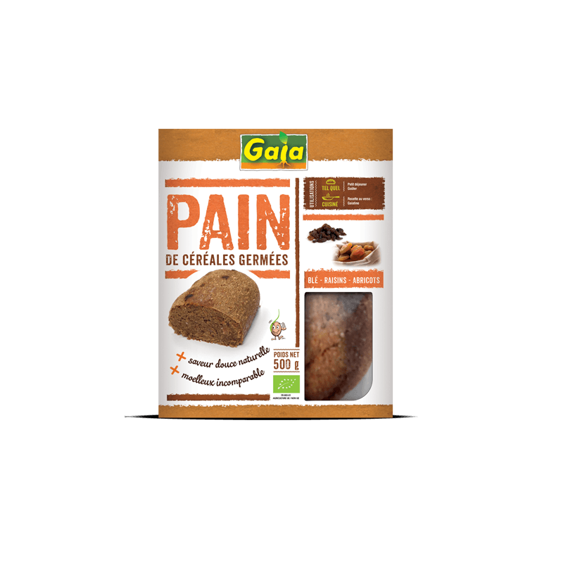 Pain Essene Ble Raisins Abricots 500G Gaïa
