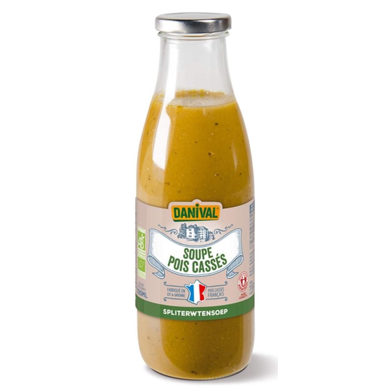 Soupe Pois Casses Et Courgettes 72Cl Danival