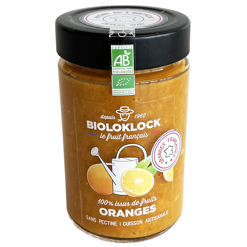 100% Issus De Fruits Orange France 210G BIOLO'KLOCK
