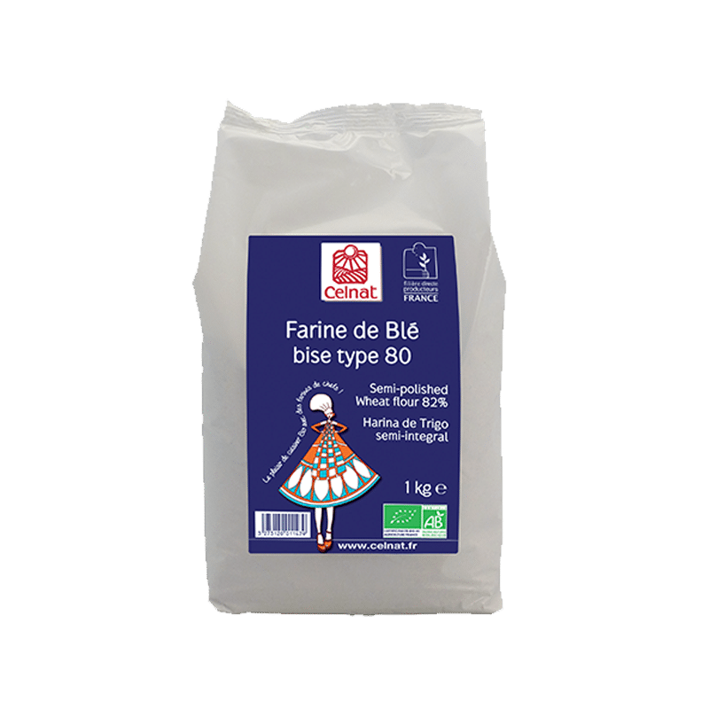 Farine De Ble T80 1Kg Celnat