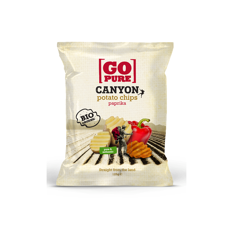 Chips De Pomme De Terre Paprika 125G GO PURE