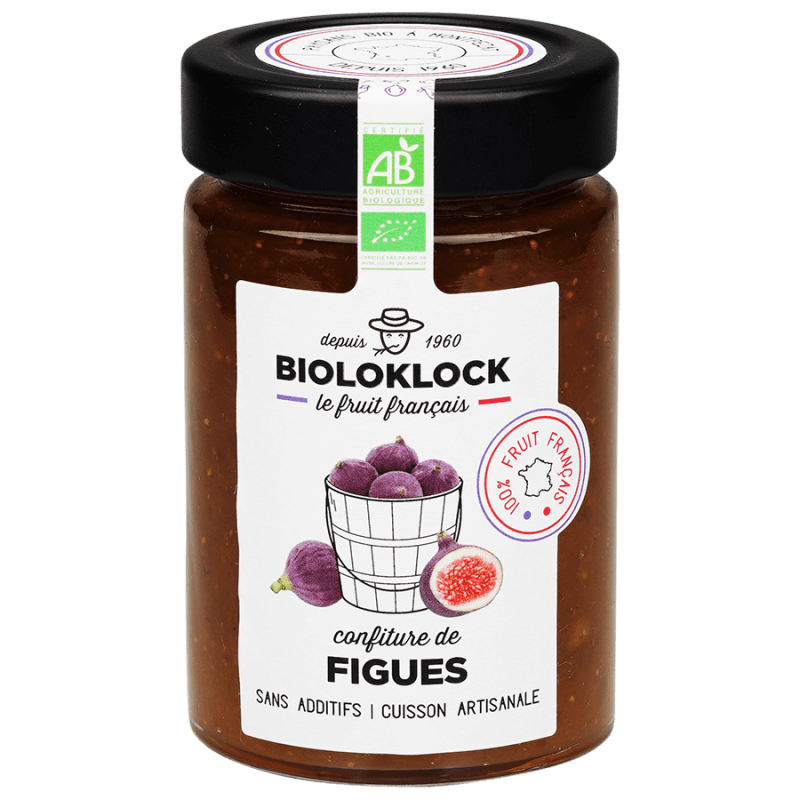 Confiture Figue France 230G BIOLO'KLOCK