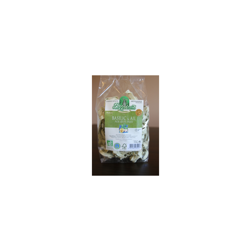 Tagliatelles Rubans Basilic Et Ail 250G LAZARETTI