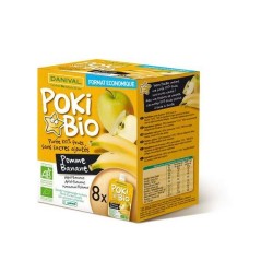 Poki Bio Pomme Banane En Gourde 8X90G Danival