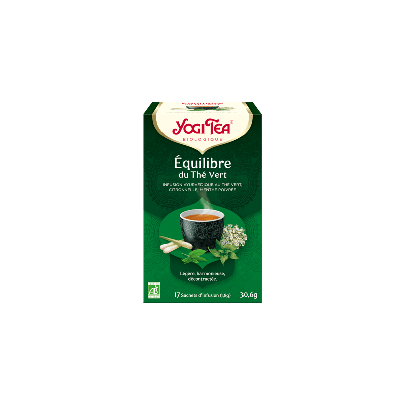 Infusion Equilibre Du The Vert (17 Infusettes) Yogi Tea